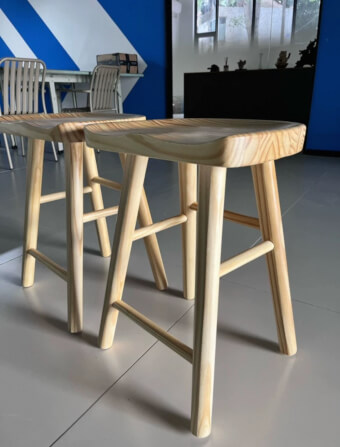 เก้าอี้บาร์ MY DOLLS HOUSE PINE 65 ซม. สีไม้ธรรมชาติ_3